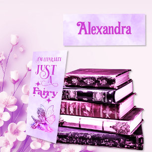 I’m Literally Just a Fairy Purple Reading Fairy Bookmarks