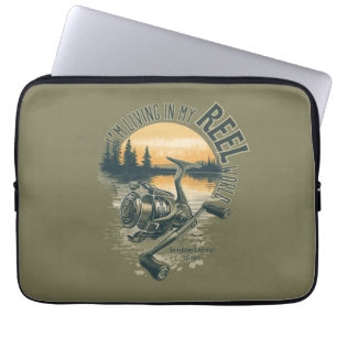 I’m Living in My Funny Fisherman Gift Laptop Sleeve