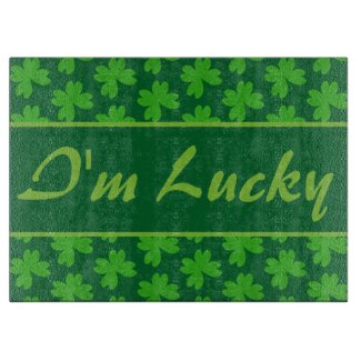 I’m Lucky Clover Cutting Board
