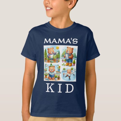 Im Mamas Kid kids funny bear cute design T_Shirt