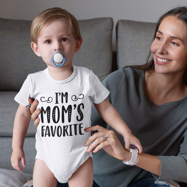 I’m Mom’s Favorite Baby Bodysuit (Creator Uploaded)