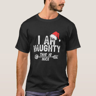 I m Naughty this is Nice Matching Christmas Couple T-Shirt