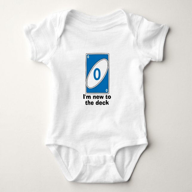 I’m New to the Deck | Funny Baby Costume w/Family  Bodysuit (Front)
