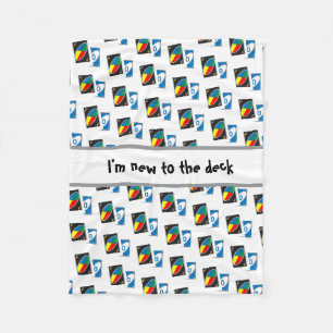 I’m New to the Deck   Funny Baby Halloween Costume Fleece Blanket