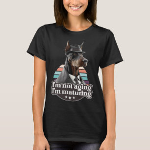 I m not aging I m maturing Doberman Retro Vintage T-Shirt