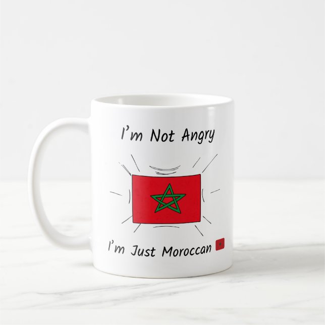 I’m Not Angry I’m Just Moroccan Mug (Left)