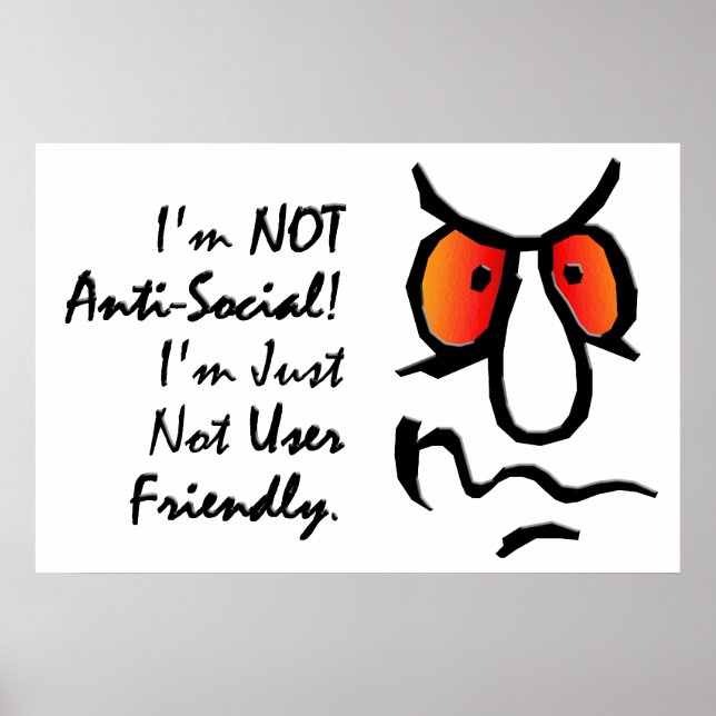I’m Not Anti-Social (2) Poster (Front)