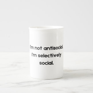 I’m Not Antisocial — I’m Selectively Social | Funn Bone China Mug