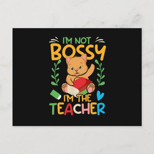i_m_not_bossy_i_m_the_teacher_02 postcard