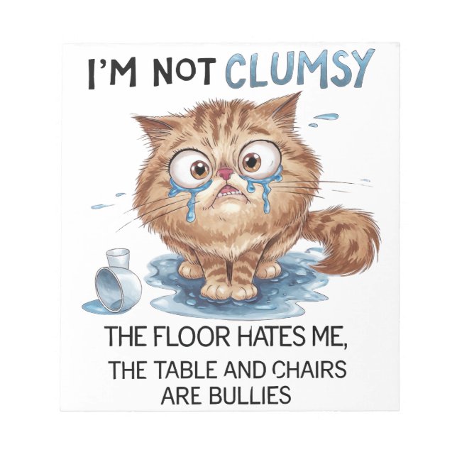 I’m Not Clumsy  Notepad (Front)