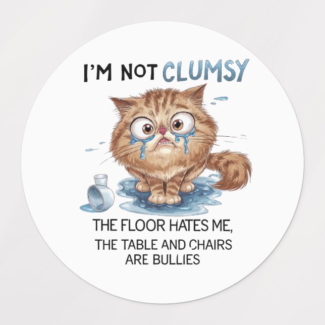 I’m Not Clumsy,  The Floor Hates Me,  Labels (Design 1)