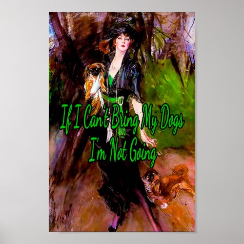 Im not going a Painting by Giovanni Boldini  Poster