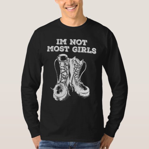 I M Not Most Girls Military Police Soldier Strong  T_Shirt