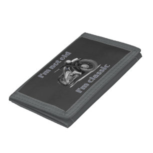 I’m not old, I’m Vintage Dad Classic Motorbike Trifold Wallet