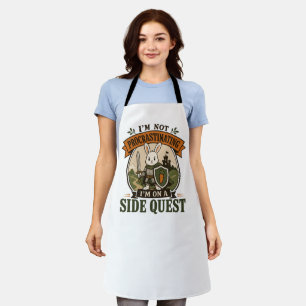 I’m Not Procrastinating Side Quest Rabbit Knight Apron