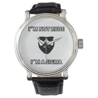 I´m not rude, I´m a Sigma Cool beard design Watch