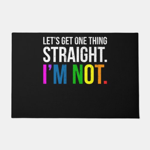 Im not straight lgbt present doormat