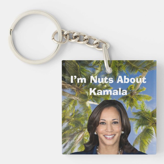 I’m Nuts About Kamala Keychain (Front)