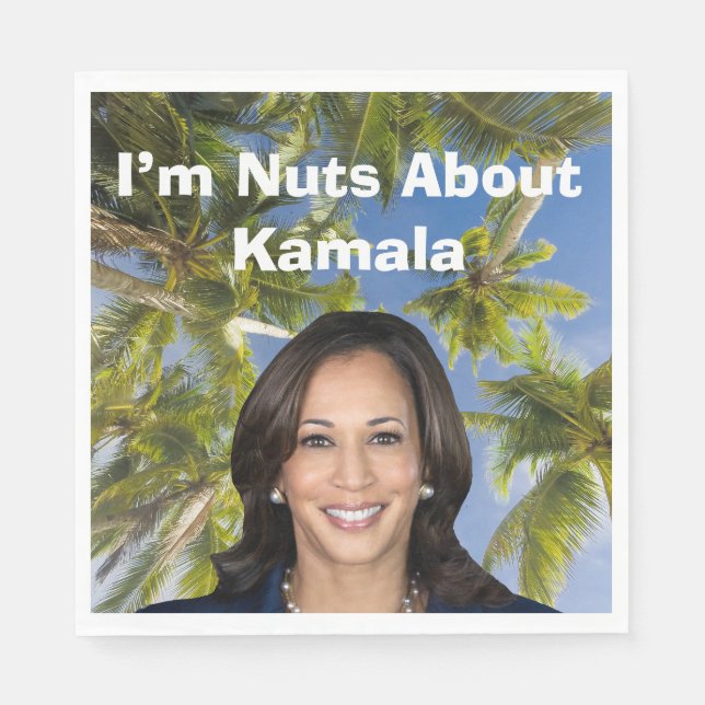 I’m Nuts About Kamala Napkins (Front)