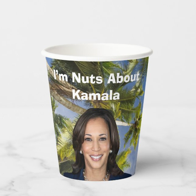 I’m Nuts About Kamala Paper Cups (Front)