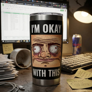 I’m Okay With This Funny Thermal Tumbler