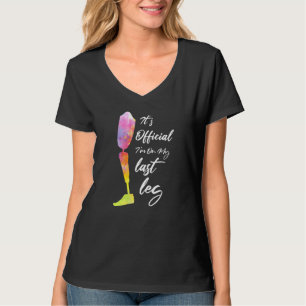 I M On My Last Leg Retro Prosthetic Leg Amputee Q T-Shirt