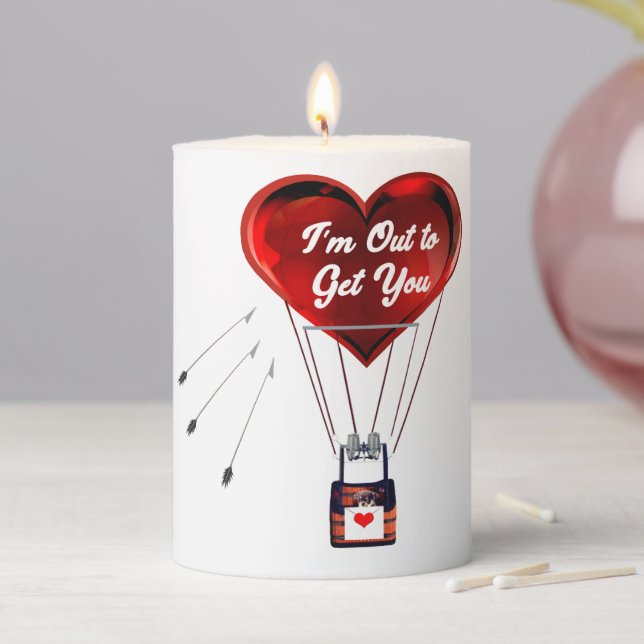 I’m Out to Get You Pillar Candle (In Situ)