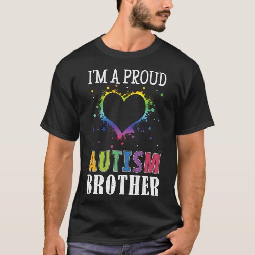 I M Proud Brother Puzzle Special Autism Awareness T_Shirt