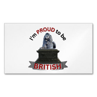 I’m Proud to be British Business Card Magnet