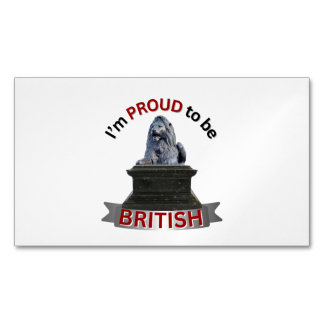 I’m Proud to be British Business Card Magnet