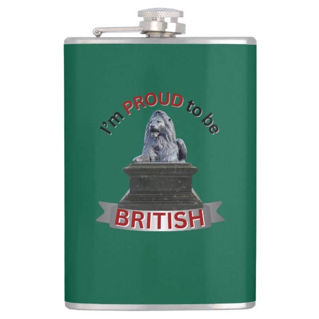 I’m Proud to be British Flask (Front)