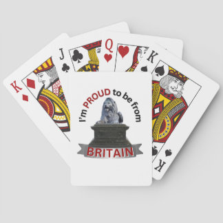I’m Proud to be from Britain Poker Cards