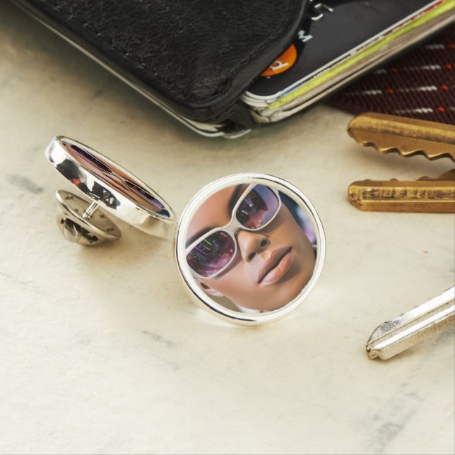 I’m real beautiful lapel pin (In Situ)