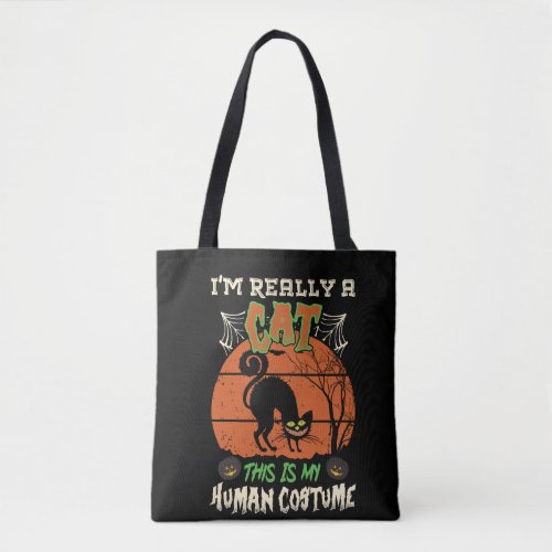 i_m_really_cat_this_is_my_human_costume_halloween_ tote bag