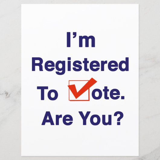 I’m Registered to Vote 2024 (Back)