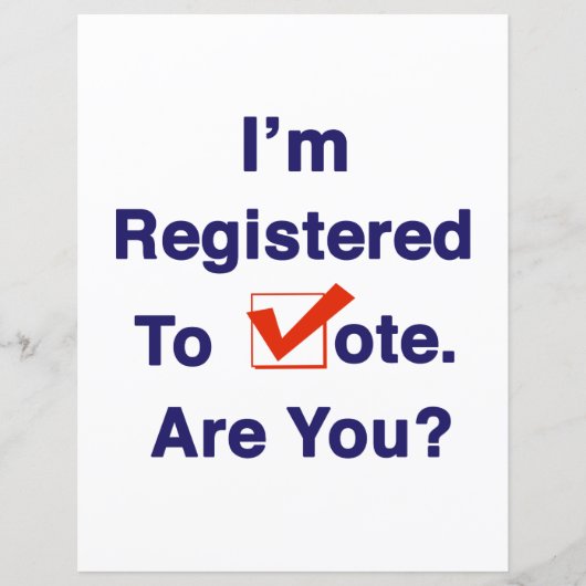 I’m Registered to Vote 2024 (Front)