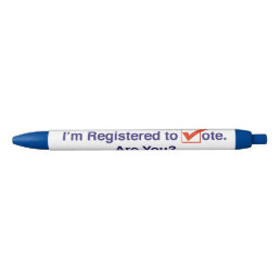 I’m Registered to Vote 2024 Black Ink Pen