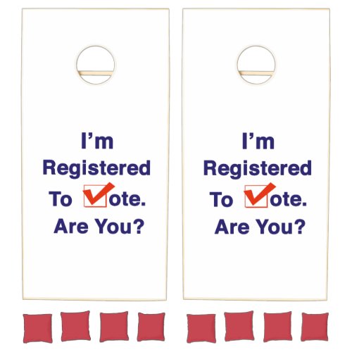 Im Registered to Vote 2024 Cornhole Set