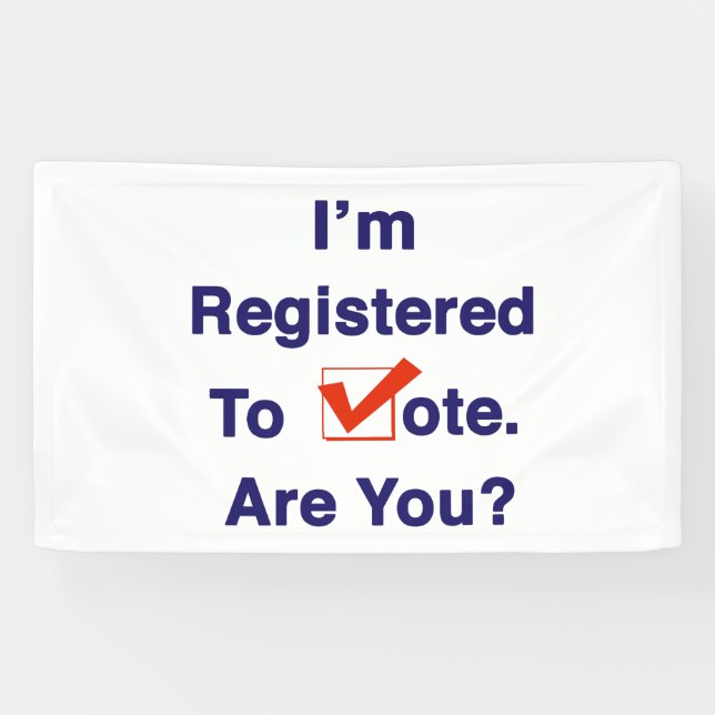 I’m Registered to Vote 2026 Banner (Horizontal)