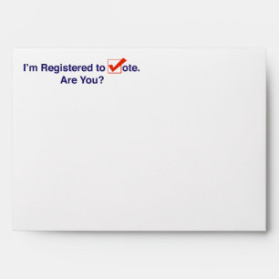 I’m Registered to Vote 2026 Envelope