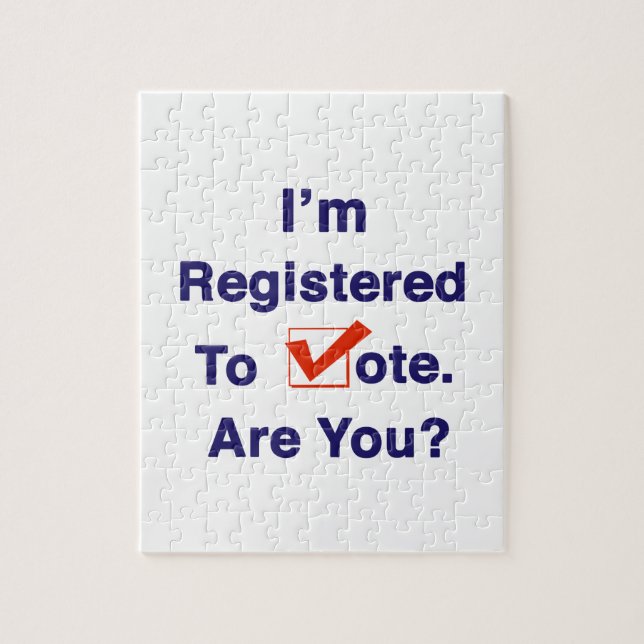 I’m Registered to Vote 2026 Jigsaw Puzzle (Vertical)