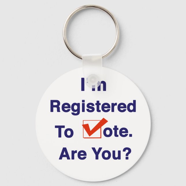 I’m Registered to Vote 2026 Keychain (Front)