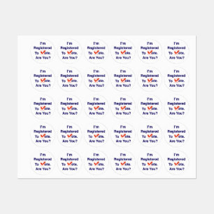 I’m Registered to Vote 2026 Labels