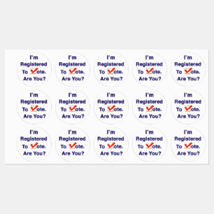 I’m Registered to Vote 2026 Labels