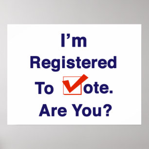 I’m Registered to Vote 2026 Poster