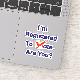 I’m Registered to Vote 2026 Sticker