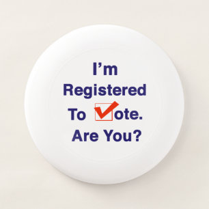 I’m Registered to Vote 2026 Wham-O Frisbee