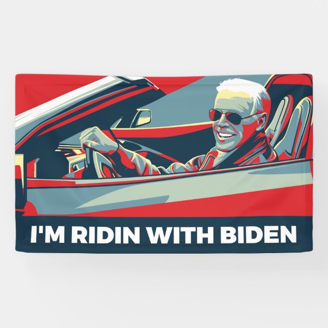 I’M RIDIN WITH BIDEN BANNER (Horizontal)