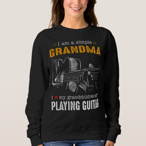 I M Simple Grandma I Love My Grandchildren  Playi Sweatshirt