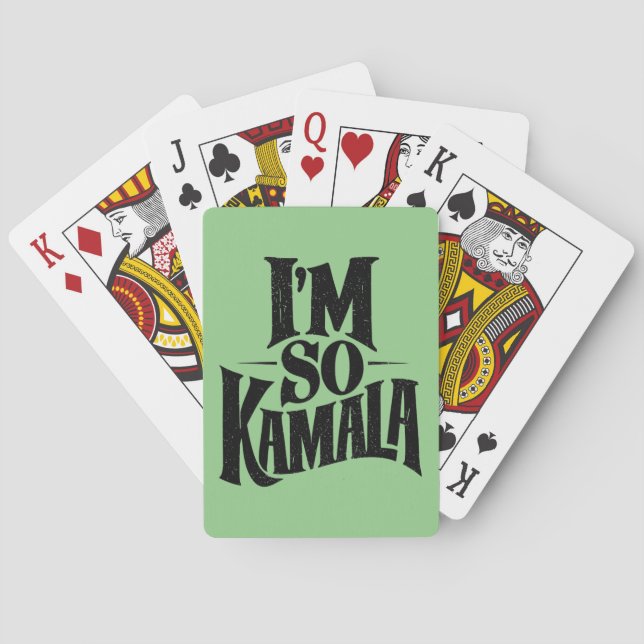 I’m so Kamala Brat Green Meme  Poker Cards (Back)